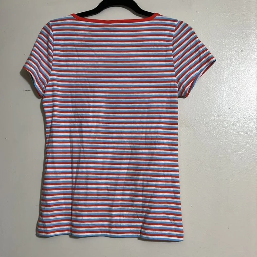 J. Crew multicolor striped tee